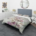 thumbnail image 1 of Designart 'Pink Magnolia Flowers' Shabby Bedding Set - Duvet Cover & Shams, 1 of 4