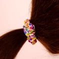 thumbnail image 4 of Amelia Beauty, Rainbow Dots Jersey Scrunchies, 2.25in Diameter, Gentle on Hair, Strong Hold, No Snag, No Dents or Creases. 12 Pack, 4 of 10