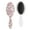 White-505, variant on Retro Patterned Hair Brush, Bohemian Geometric Cushion Comb for Smooth Hair Styling, Travel & Gifting