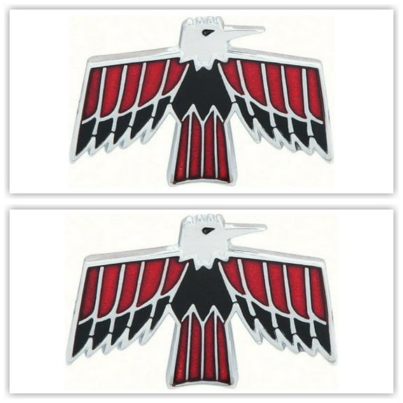 OER 9789589-2 1967-1968 Pontiac Firebird Bird Logo Front Fender Emblem Set/Pair