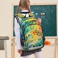 thumbnail image 7 of FORMRS Unisex School Backpack 17" Student Travel Bag with Laptop Compartment, Colorful Plants, 7 of 7