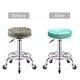 thumbnail image 5 of Balery Cyan Mint Marble Fundas de asiento para taburete de bar redondo de tela de terciopelo ajustables que protegen de arañazos y manchas para sillas de 14 a 17 pulgadas.-14 inch, 5 of 7