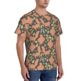 thumbnail image 2 of Bixox Men's Squirrel And Nuts Printed Short Sleeve Skinny Athletic T-Shirt, 2 of 6