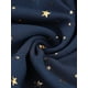 thumbnail image 5 of Vestido casual de gasa para mujer, sin mangas, cintura ahumada, dorado, estrellas metálicas, vestidos de fiesta Azul oscuro M, 5 of 6