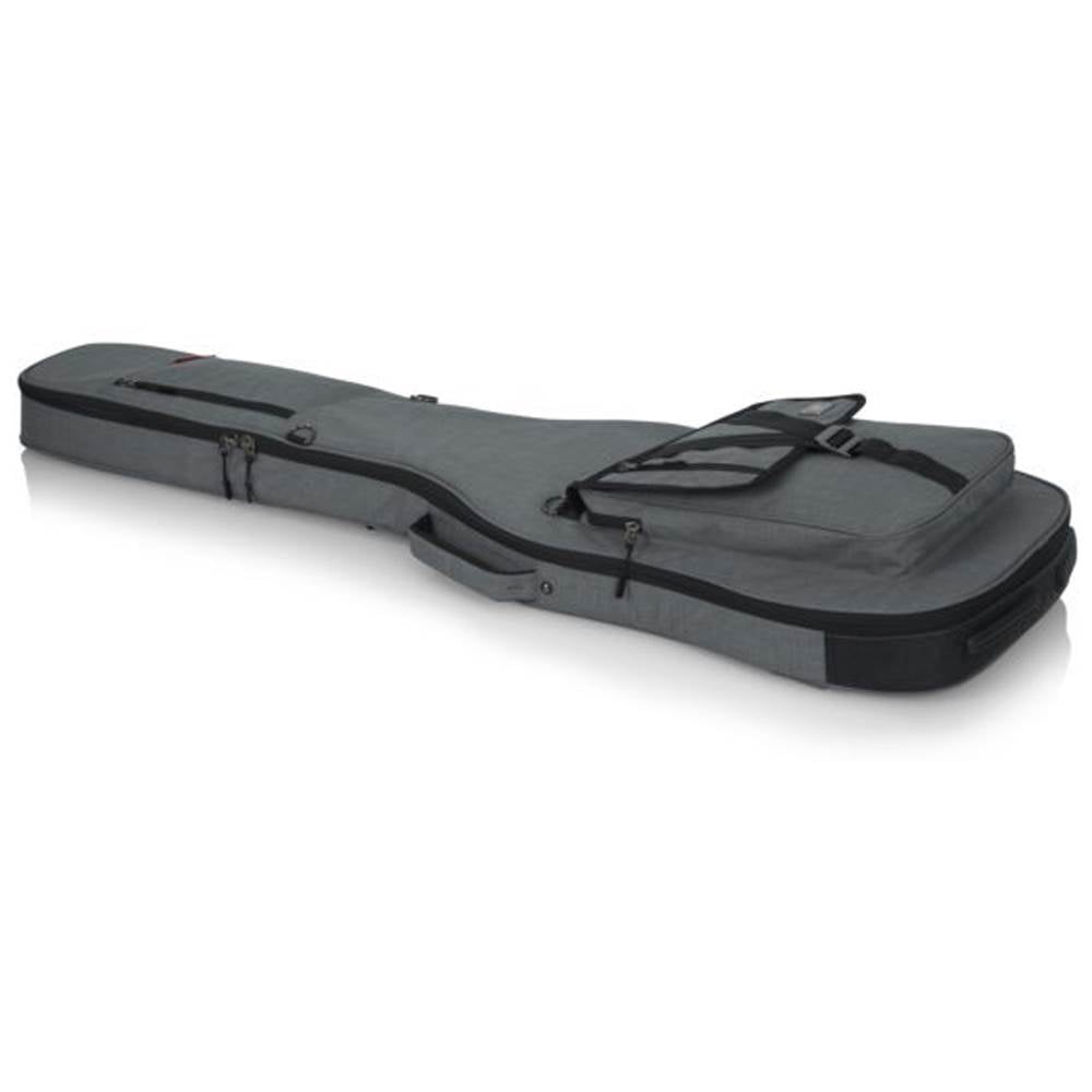 Gator Cases GT-BASS-GRY Transit Series Durable Nylon Bass Guitar Gig Bag, Gray