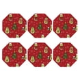 thumbnail image 2 of Disketp Avocado Christmas Funny Coasters,6 Pcs Leather Coasters With Holder, Perfect Housewarming Hostess Gifts,Protect Furniture From Water Marks Scratch And Damage, 2 of 9