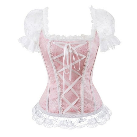Spring Savings Clearance!Corsets for Women Corset Tops for Women Plus Size Tops for Women Corsets for Women Floral Overbust Corset Bustier Lingerie Top Gothic Shapewear Sexy Underwear