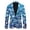 Blue, variant on SRZYMJ Christmas Suit Jacket for Men Funny Xmas Blazer Jacket Snowflake Print Tuxedo One Button Shawl Lapel Party