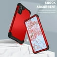 thumbnail image 7 of Samsung Galaxy S21+ Case, Dteck Heavy Hybrid Rugged Shockproof Case, Support Wireless Charging, 3 in 1 Full Protective Cover for Samsung Galaxy S21+/S21 Plus 5G, Red, 7 of 7