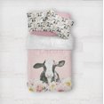 thumbnail image 2 of Juego de Cama Infantil Personalizado Becerro Floral de Granja (Funda nórdica o de edredón), 2 of 5
