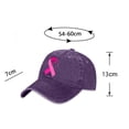 thumbnail image 6 of ibiyuan Baseball Hats for Men Hats for Men Women's Cancer Awareness Month Printed Washed Baseball Cap for Outdoor Sports and Daily Wear, 6 of 6