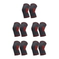 thumbnail image 1 of Transemion 2pièces Genou Réglable Soutien Compression Manches Léger et Durable Antidérapant Genou Pad Rouge XL 5Set, 1 of 6
