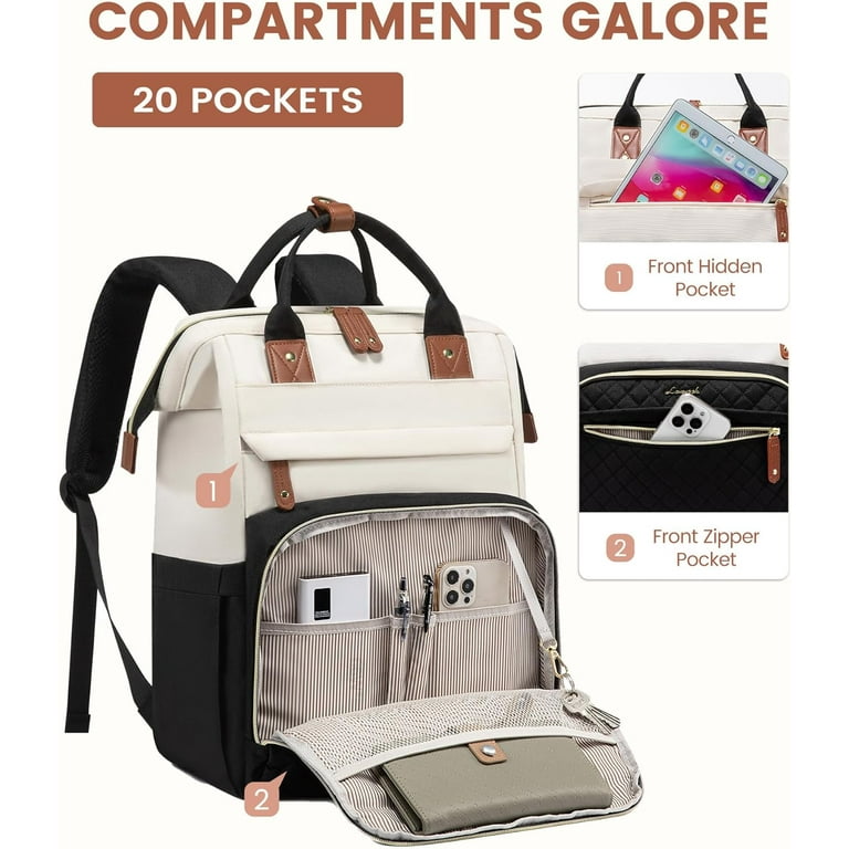 ?15.6\'\' Waterproof Nurse Bag Teacher Work Backpack Purse For women Amazon.com: LOVEVOOK Laptop Backpack for Women Fashion  main image 2