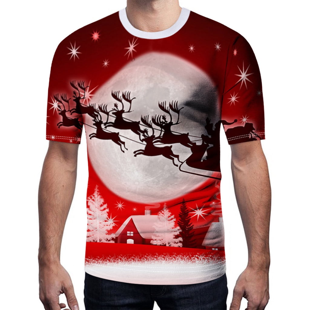 walmart mens christmas t shirts