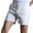White, variant on Mens Casual Shorts Male Solid Color Tie Suit Cool Breathable 1/4 Pants Daily Wear Mens Work Shorts Dark Gray L