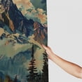 thumbnail image 3 of Shiartex Alaska Mountains Shower Curtain, Arctic Landscape Hiking Alaska Mountains Scenery in USA Wilderness, Cloth Fabric Bathroom Decor Set with Hooks 60x72, 3 of 7