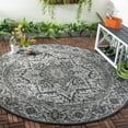 thumbnail image 2 of SAFAVIEH Beach House Orville Indoor/Outdoor Area Rug Light Grey/Charcoal, 6'7" x 6'7" Round, 2 of 9