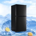 thumbnail image 4 of TACOOL 3.95Cu.Ft Small Refrigerator with Freezer, Mini Fridge with Top Freezer for Apartment, Bedroom, Double Door, Black, 4 of 9