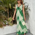 thumbnail image 3 of Vestido De Noche De Lujo Sin Mangas Para Mujer, Diamond Grid Vestido De Fiesta, 3 of 5