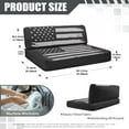 thumbnail image 7 of XYZCANDO Gray USA Flag RV Dinette Cushion Covers Comfortable Camper Accessories Couch Cover 2 Cushion Sofa Furniture Covers 1 Backrest Cover and 1 Bench Cover Grey, 7 of 7