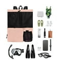 thumbnail image 2 of Wzzjkit Swimming Bag Mesh Drawstring Backpack with Wet Bag Beach Backpack Gym Exercise Equipment Bag, 2 of 6
