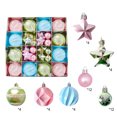 thumbnail image 7 of 44PCS Christmas Ball Ornaments Set, Pink Blue Green Colors, Star Tree Topper, Decorative Hanging Ornaments with Small Stars,for Holiday Xmas Tree Decorations, 7 of 7