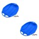 thumbnail image 4 of Yuarrent Snow Sled Sledge Skiing Toboggan Board Outdoor Luge Game Sports Kids Azul 2piezas, 4 of 4