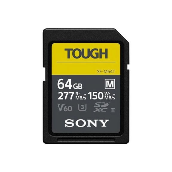 Sony Sf-m Series Tough Sf-m64t - Flash Memory Card - 64 Gb - Uhs-ii U3 / Class10 - Sdxc Uhs-ii