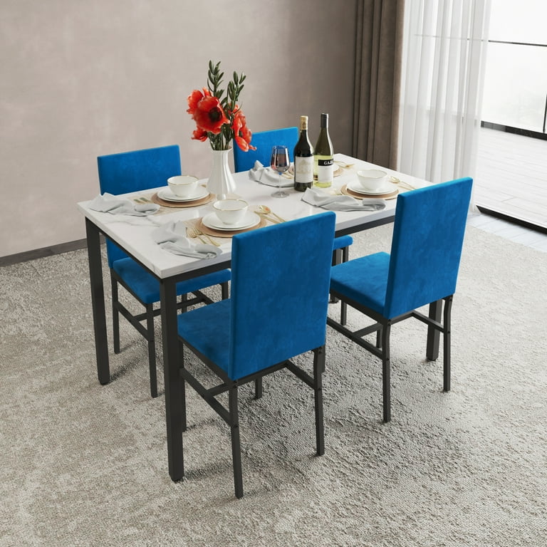 5 Piece Dining Table Set for 4 Kitchen Table Set with Chairs