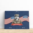 thumbnail image 3 of Happy Father's Day Honoring Veterans Siberian Husky in Army Uniform Horizontal Matte Canvas Poster Husky Dog Lover Gifts Wall Art Home Decor - 13007, 3 of 5
