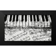 thumbnail image 2 of Meneely, Dan 18x12 Black Modern Framed Museum Art Print Titled - Black and White Piano Keys, 2 of 5
