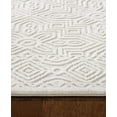 thumbnail image 6 of TOWN & COUNTRY LUXE Maya Medallion Tile Neutral Indoor Area Rug with High-Low Texture, Ivory/Greige, 5'2"x7'2", 6 of 10