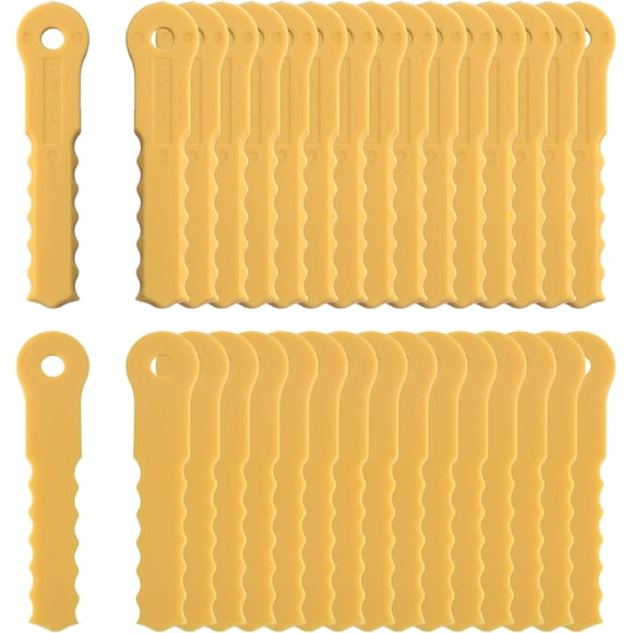 Elegant 30Pcs Push-N-Load Replacement Nylon Blades Compatible with Weed Warrior 3 Blade Trimmer Head and Pivotrim Hybrid 2-N-1 Head,Universal Fit - Ideal for your party decorations