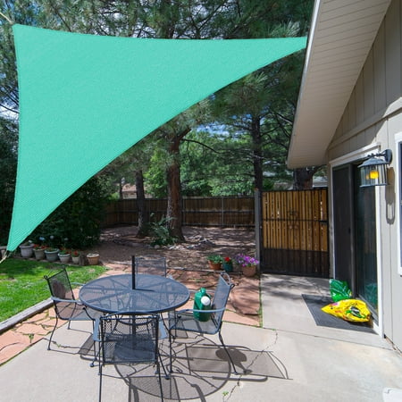 Shade&Beyond 12 x24 x26.8  Customize Sun Shade Sail Turquoise UV Block 185 GSM Commercial Triangle Outdoor Covering for Backyard  Pergola  Pool (Customized Available) AT-10T