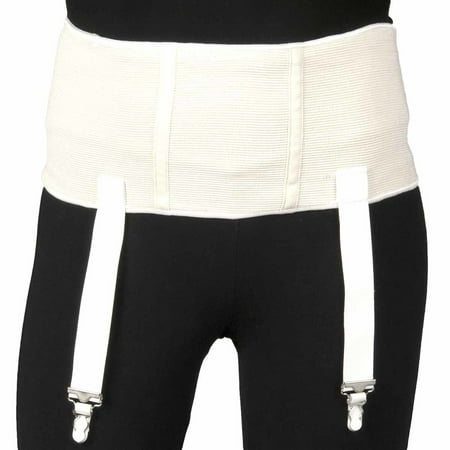 Heavy Duty Garter Belt for Compression Stockings, White, (Best Pantyhose For Men)
