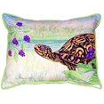 thumbnail image 1 of Betsy Drake SN038 Turtle & Berries Pillow, 11" x14", 1 of 2