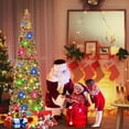thumbnail image 3 of Fall Tree Home Decor Pop Up Tree with Lights & Timer & Modes Collapsible Tinsel Pencil Tree for Autumn Harvest Porch Thanksgiving Party Decorations Maple Leaves, 3 of 7