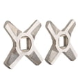 thumbnail image 3 of Stainless Steel Meat Grinder Blade,Meat Grinder Blade Replacement,2Pcs Meat Grinder Blades Universal Stainless Steel Knife Cutter Replacement for Grinders, 3 of 5