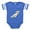 Royal Blue, variant on CafePress - FIN Cockatoo2 - Cute Infant Baby Football Bodysuit