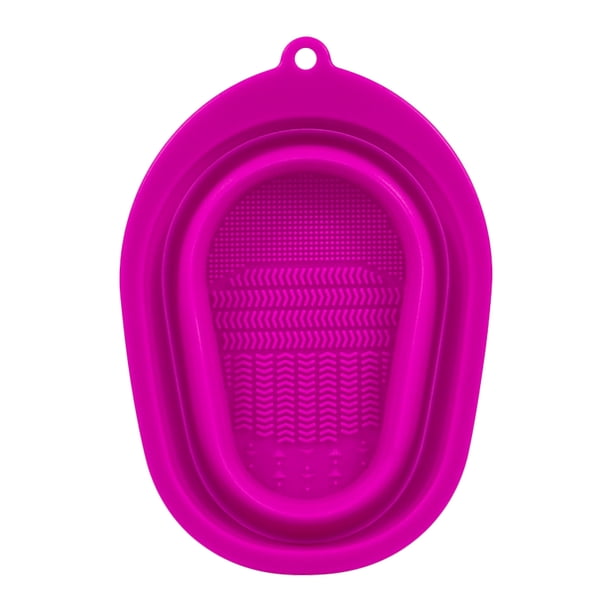Almohadilla limpiadora para brochas de maquillaje, recipiente limpiador para herramientas de maquillaje, borla para polvos, almohadilla limpiadora para herramientas de belleza, almohadilla exfoliante