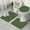 Math Equations Molecule, variant on Math Equations Molecule Icons Green Pattern Bathroom Rugs Sets 3 Piece,Toilet Cover Set,Absorbent Non Slip Bathroom Mats Sets with U-Shaped Contour Rug Toilet Rug Set