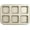 Gold Brownie 6 Cup, variant on Square Brownie Pan, Nonstick 6 Cavity Muffin Pan Brownie Cake Pan Mini Cheesecake Cupcake Bakeware Carbon Steel Brownie Baking Tray Bakeware for Oven Baking