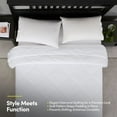 thumbnail image 4 of Cooling Oversized All-Season Reversible Single Comforter - King/California King, White, 4 of 4