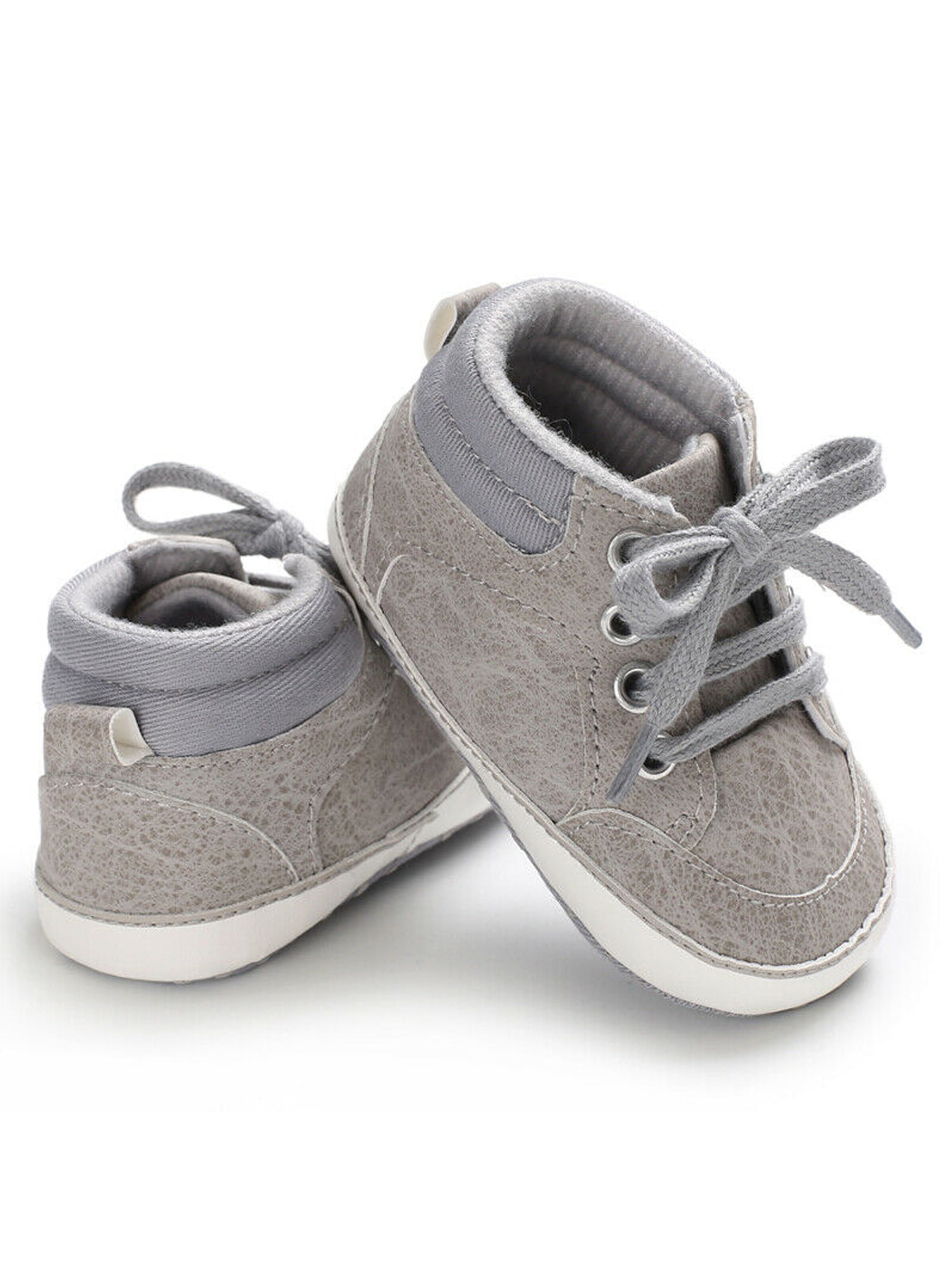 Infant Baby Boy Girls Crib Shoes Anti-slip Prewalker Sole Trainers Sneakers CB 