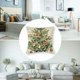 thumbnail image 5 of Heduofu Christmas Decorative Throw Pillow Covers Set of 2, Xmas Tree Winter Holiday Gray Stripes Stocking Porch Outdoor Home Decor 24x24in, 5 of 7
