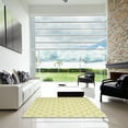 thumbnail image 6 of Ahgly Company Indoor Square Contemporary Harvest Gold Trellis Area Rugs, 6' Square, 6 of 6