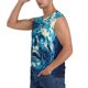 thumbnail image 3 of Fotbe Abstract Blue Skull Men's Camiseta sin Mangas Estampada para Hombres, Playera Casual para Gimnasio, Entrenamiento, Playa-XX-Large, 3 of 7