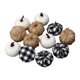 thumbnail image 2 of 12x calabazas artificiales BLESIY de Otoño accesorios vegetales falsos decoración ligera, 2 of 8