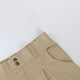 thumbnail image 6 of Fiaer,Women Loose Fit Dressy Pants for Work,Women's Buttons Plus Size Trousers with Pockets,Ladies Trendy Straight Legging Slacks Khaki XL, 6 of 6