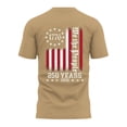 thumbnail image 5 of 250 Years of America T-Shirt for Men&nbsp;Crewneck Short Sleeve Patriotic Flag Graphic Independence Day Casual 2026 Earthy Yellow 3XL, 5 of 5
